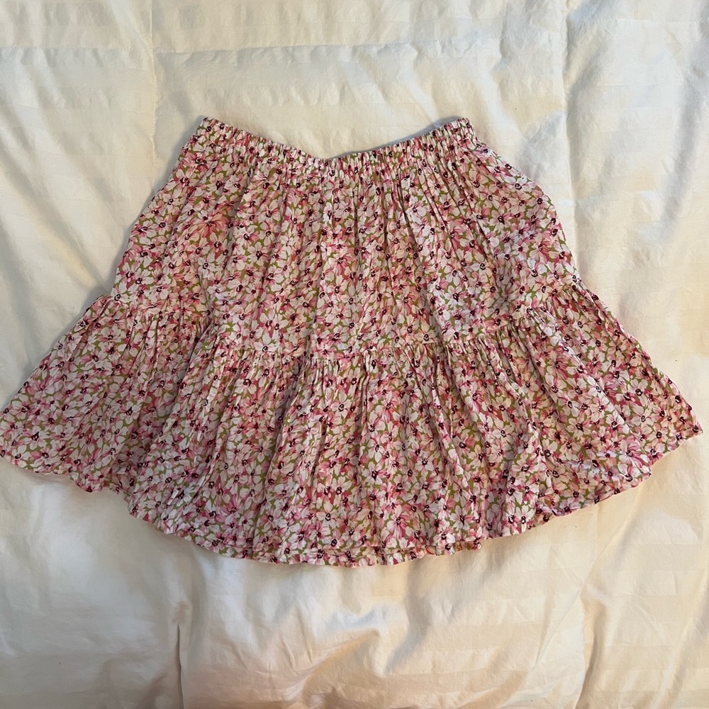 Walker and Wade pink floral skirt